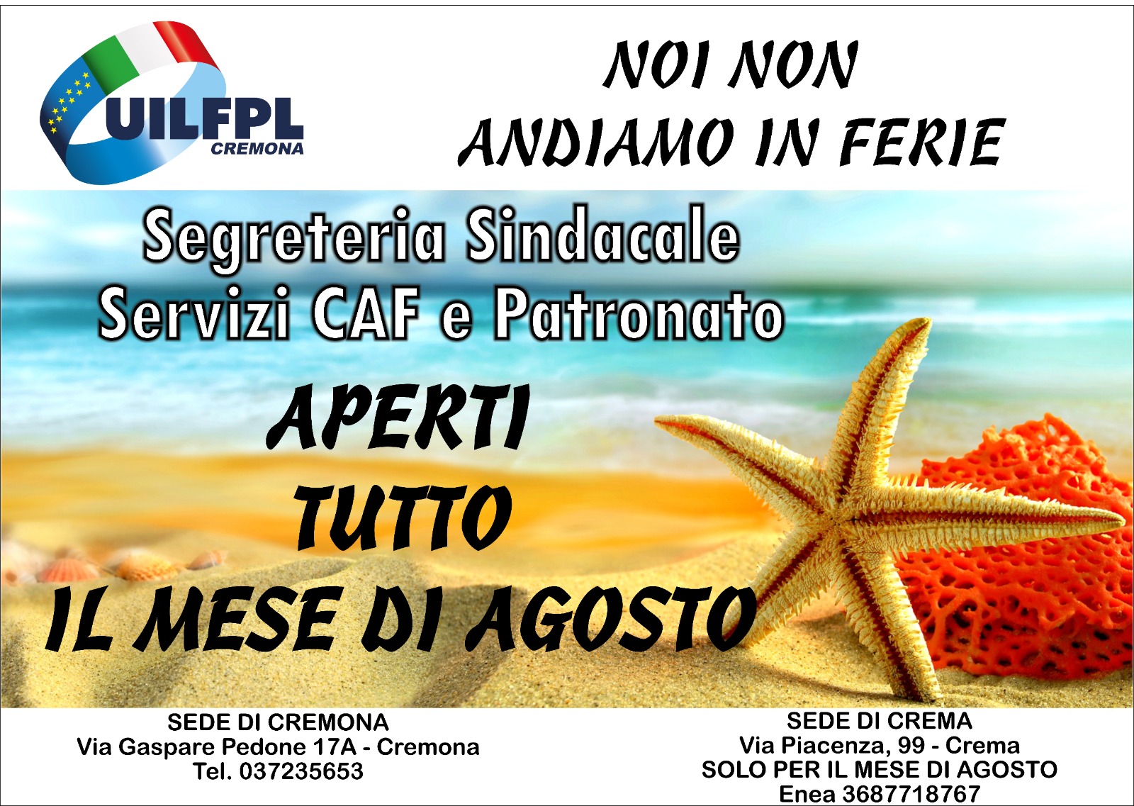 LA UIL FPL NOPN VA' IN FERIE