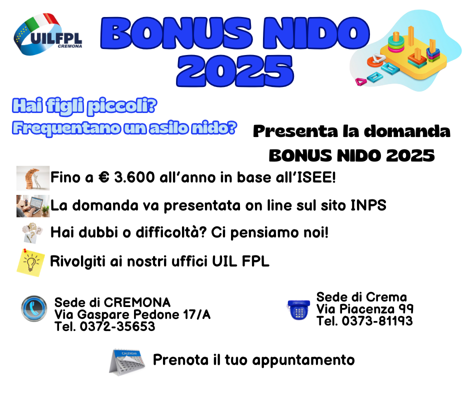 BONUS NIDO 2025